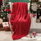 MIULEE Kuscheldecke Fleecedecke Flanell Decke Einfarbig Wohndecken Couchdecke Flauschig Überwurf Mikrofaser Tagesdecke Sofadecke Blanket Für Bett Sofa Schlafzimmer Büro 65x82Inch 170x210cm Rot
