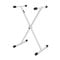 gear4music Lightweight X-Frame Keyboard Stand White 30kg Max Load