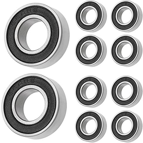 10 Stück 688 2RS Kugellager 8 mm x 16 mm x 5 mm doppelt geschützte Rillenkugellager für DIY, Drehbänke, Motoren, 3D-Drucker, Fräsmaschinen, verschiedene mechanische Geräte, etc.