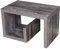 levandeo Couchtisch Gustav Altholz Shabby Chic Vintage 59x36x36cm Holz Schwarz Beistelltisch Keine Montage Fest Verleimt Wohnzimmertisch