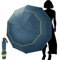 Kalolary 62 Inch Golf Regenschirm Extra große, Foldable Golf Regenschirm sturmsicher Winddichte wasserdichte Doppelt Überdachung Sonnenschutz(Blau)
