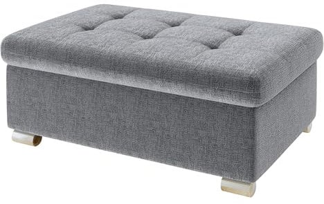 Mirjan24 Hocker Niko groß Sitzhocker Polsterhocker Sitzbank Fußbank Pouf Farbauswahl (Velvetto 05)