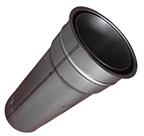 Möck Wandfutter doppelwandig | blank | Länge 40 cm (Ø 150mm)