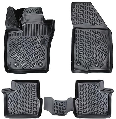 Fussmattenprofi Tappetini Auto Gomma per FIAT EGEA TIPO dal 2015 – Su Misura, Antiscivolo, Inodore – Tappetino Auto Set Completo per Interni Auto