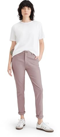 Dockers Weekend Chino Slim Casual Chinos Women's Fawn Lightweight 28 Tall