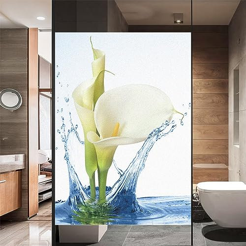 Vinilos para Ventanas Privacidad, Vinilos para Cristales Opaco, Lamina Vinilo Ventana Estático Anti UV, Vinilo Autoadhesivo Decorativo para Puertas Cristal Bano Cocina,-30x120cm(12x47)