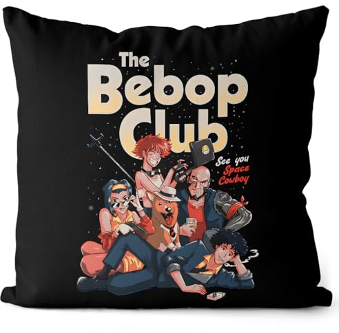 style3 Bebop Club Kissen mit Füllung 40cm Baumwolle Bebop Anime Manga Swordfish