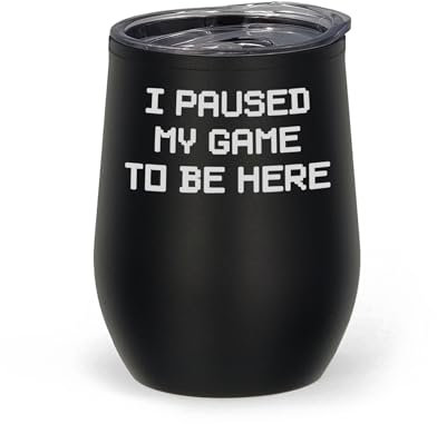 Thermobecher mit Gravur I Paused My Game to Be Here
