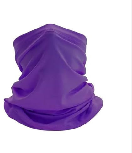 Elastische Kopftücher, Multifunktionstuch, Bandana, winddicht, atmungsaktiv, UV-Schutz, Schlauchschal für Radfahren, Wandern, purpur, Estándar