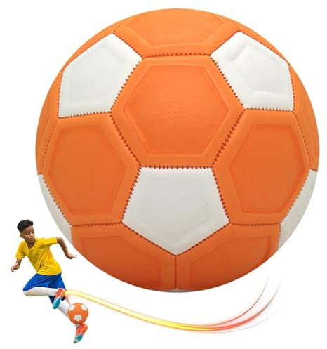 Thapncow Balón de fútbol curvo, balón de fútbol de goma curvo, Pelota de esponja, adecuado para juegos de fútbol infantiles Balón de fútbol de goma curvo para niños