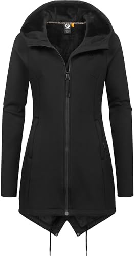 Ragwear Damen Kurzmantel Softshellmantel mit super kuscheligem, warmem Fleece-Innenfutter Wingi YOUMODO XS-3XL