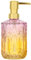 YunNasi Dosatore Sapone Liquido Vetro Dispenser Sapone Realizzato in Vetro per Detersivo per Piatti, Lozione Shampoo, Controsoffitto Bagno, Cucina, Lavanderia (Viola Arancione)