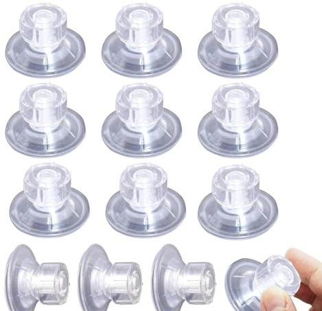 JYTDBCS 12 Pcs Limpets for Caravan Awning, Van Side Fix Pads Kit, High Grip Suction Cups Glass Suction Pads PVC for Motorhome Campervan Van Canopy and Hanging Organiser