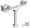 CCTV Security Dual Camera Mount T Type Bracket Metal Steel One to 2 Horizontal Cross Bar Dual Camera Mount Bracket Extension Bar Horizontal Arm T Shape Wall Mounting Bracket