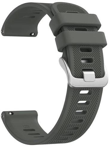 Vancle 20mm Uhrenarmband Damen Herren, Neues Wasserdichtes Twill Silikon Smartwatch Armband 20mm Smartwatch Zubehör Atmungsaktives Ersatzarmbänder für Frauen Männer