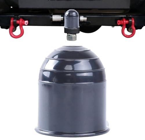 Oseczmut Cache Boule Attelage | 50mm Couvercle De Boule De Remorquage | Compatible avec Voiture, Camping-Car, Tracteur, Camion, Camionnette, Autobus, ATV | Noir
