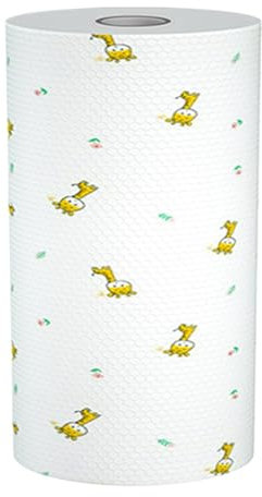 Toallas De Papel De Cocina - Rollo De Toallas De Limpieza, Servilletas Absorbentes Perforadas | Toallas De Papel De Cocina Sin Pelusa Con Dibujos, Hojas De Papel Da, Toallas