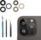 LiXiongBao 3pz/Set Lenti di Ricambio in Vetro per Fotocamera Posteriore per iPhone 14 PRO Max, con Adesivo preinstallato, Obiettivo della Fotocamera in Vetro Posteriore