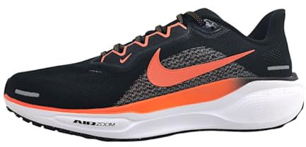 Nike Herren Air Zoom Pegasus 41 Straßen-Laufschuh, Black/Lt Wild Mango/Cool Grey, 45 EU