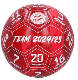 FC Bayern München I Mini-Ball I Fußball Signature 2024-25 I Rot I Größe 1