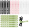 24Pcs Silicone Cable Ties Cord Organizer Wrap - Reusable Washable Wire Ties Management with Lock Buckle, Adjustable Fastening Cable Strap Tie, Multi-purpose High Elastic Cord Organizer(4 Colors)