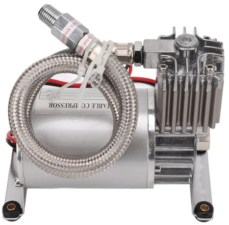 Compresor de Aire Universal, Compresor de Aire de Bocina de Tren, Compresor de Aire de 150 PSI 12 V 20 A para Vehículos, Yates y Barcos