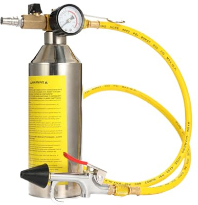Kit de Lavage pour climatiseurs | Nettoyant Professionnel pour tuyauterie Système de climatisation - Bouteille de Lavage avec réservoir Acier Inoxydable pour véhicules, véhicules et condensateurs