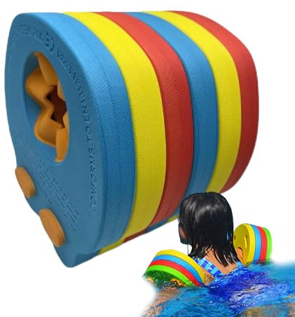 Manguitos de Natación para Niños, Discos de Natación, Mangas Flotantes de Espuma EVA, Flotadores de Piscina Desmontables, Ayuda para la Natación para Niño Principiante