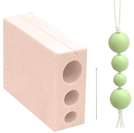 URROMA Polymer Clay Bead Maker& Piercer, Clay Beads Roller Bead Shaping&Piercing Tool Clay Molds for Jewelry Making DIY Bracelet Necklace Craft