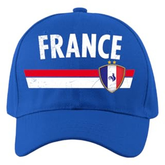 PartyMagix Fan Cap Länder WM & EM – Verstellbare Baseballkappe mit Ländername & Flaggenmotiv – Fußball Fanmütze für Public Viewing & Stadion