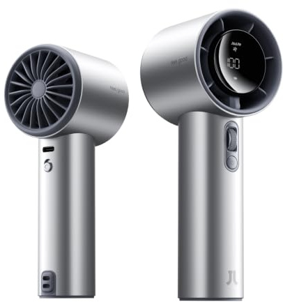 JISULIFE Handheld Fan Pro1S - Next-Gen Airflow | Enduring Quality, 1-100 Speed Scroll Wheel, 5000mAh-Portable Fan for Travel, Gifts for Women Men