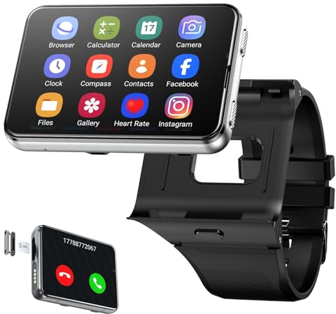 Domars Orologio Intelligente Uomo Donna,2,88 Smartwatch 5G con Chiamate Bluetooth e Notifiche, 100+ Modalità Sportive, Monitor Cardiaco, GPS e Doppia Fotocamera,Android e iOS (Argento)