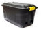 Strata Storage Trunk with Lid and Wheels 75Litres W420xD770xH400mm Heavy Duty Black Ref XW441-BLK/YEL-SP 137729