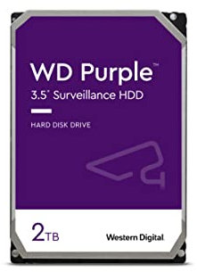 WD Purple Intellipower Hard Disk Drive per Videosorveglianza da 2 TB, 3.5, SATA 6 Gb/s, Cache 64 GB, 5400 RPM