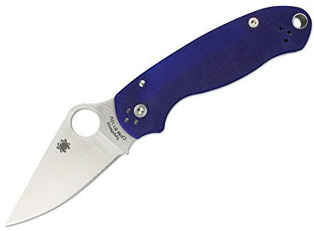 Spyderco Para 3 CPM S-110V Taschenmesser Blau, Klingenlänge: 7,5 cm, 01SP243