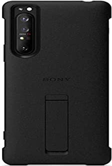 Sony Xperia 1 II Smartphone Cover (Absolute Robustness, Side Sensor, Raised Edges) Black