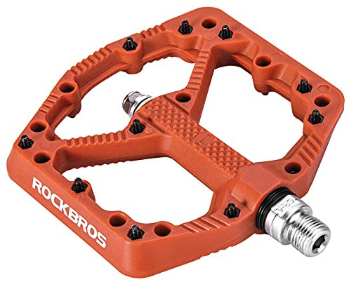 ROCKBROS Fahrradpedale Nylon MTB Pedale rutschfest Verschleißfest 9/16’’ Pedale für MTB, Rennrad, E-Bike