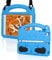 KINGSKEEN Custodia per iPad Mini 7,9, iPad Mini 5/4/3/2/1, custodia professionale per bambini leggera antiurto in EVA, con manico integrato, tracolla e portapenne Apple (Blue)
