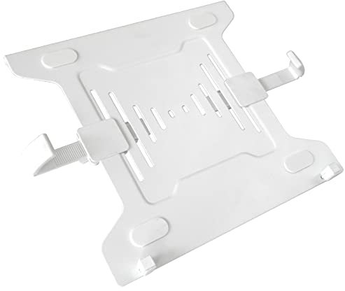 Drall Halterung Adapter für Laptop Notebook Netbook Tablet PC - Befestigung an Wandhalterung Tischhalterung Ablage Adapterplatte VESA 75 100 weiß Modell: IP27WA