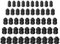 HUAZIZ 50 Pcs Connettori Pressacavi,Connettori Pressacavi Impermeabile Regolabile Connettori,Ghiandole per Casa, Giardino, Illuminazione Esterni Nero PG7/PG9/PG11/PG13,5/PG16
