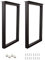 QLLY Quadratische Tischbeine, Industrielle Bankbeine, Tischbeine, Möbelbein-Set, 2er-Set(70cm, Black)