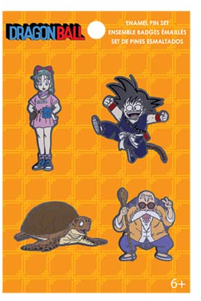 Loungefly - Dragon Ball Enamel Pin Set - Bulma - Dragon Ball Z Pin en Émail - Exclusivité Amazon - Broche Fantaisie Mignonne à Collectionner - pour Les Sacs à Dos et Sacs - Idée de Cadeau