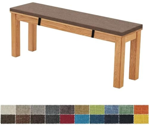 FIOVIP Bankauflage Bankkissen Sitzbankkissen 80X40X5CM Abnehmbar Waschbar Doppelt rutschfest Hochelastischer Geeignet für Gartenbänke, Schaukeln, Terrassen, Innenbänke(Dunkelbraun)
