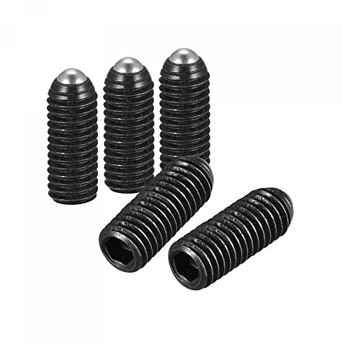 sourcing map 20Stk. Madenschraube mit Kugelkopf M8x20mm metrischer Federstahl Innensechskant