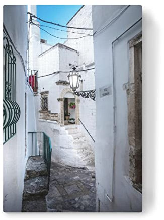 artboxONE Leinwand 60x40 cm Städte Ostuni-Straße von Mango Art