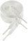 VSUDO 130 cm Länge Weiß Flach Sneaker Schnürsenkel, 8mm Breite Weiss Turnschuhe Schuhband, White Sneaker Shoelace, Ersatz Sportschuhe Schnürsenkel für Frauen oder Männer (2 Paare-Weiß-130cm)