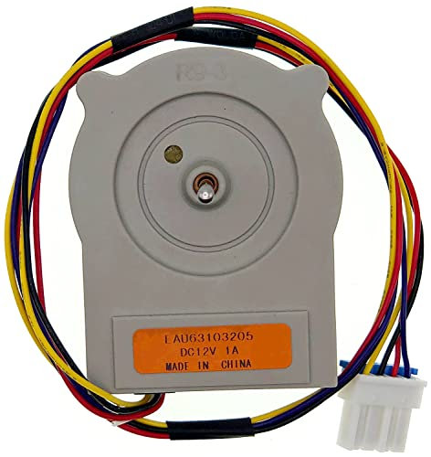 EAU63103205 - Motor de ventilador de condensador de refrigerador, apto para refrigeradores LG 73132 73133 LFXS24623B. Sustituye a: 4509125 AP6235484 PS12080243 EAP12080243, motor de ventilador de 4