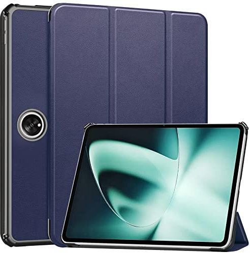 Rojeuinn Cover per OPPO Pad 2/Oneplus Pad custodie,Gomma Protezione Protettivo,Ultra Sottile Antiurto Anti-Graffio TPU Flessibile Case-Blu