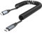 UseBean Coiled USB C to USB C Cable 100W 1M, USB C 3.2 Gen2 20Gbps Cable Retractable Lead, Type C PD Fast Charging 4K Video Cord for iPhone 15 Pro Max, MacBook, iPad Pro, Galaxy S24 S23 S22
