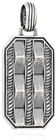 NKlaus 29mm Platte 3D Kettenanhänger 925 Sterling Silber Pendant Scheibe Amulett 14031